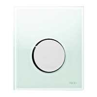 TECE 9242653 TECEloop Urinal, Кнопка смыва, стекло зеленое/клавиша хром глянцевый