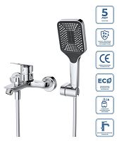 BelBagno DUE DUE-VASM-CRM Смеситель для ванны/душа