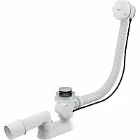Alcaplast A51B Слив-перелив для ванны, белый/хром