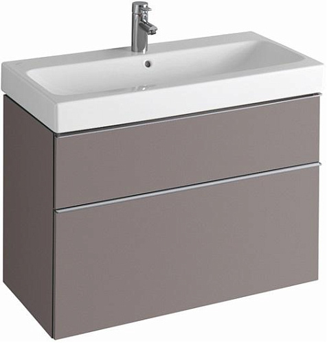 Geberit iCon 840392000 Шкафчик под раковину 890x620x477 мм, платина, глянец, лак купить  в интернет-магазине Сквирел