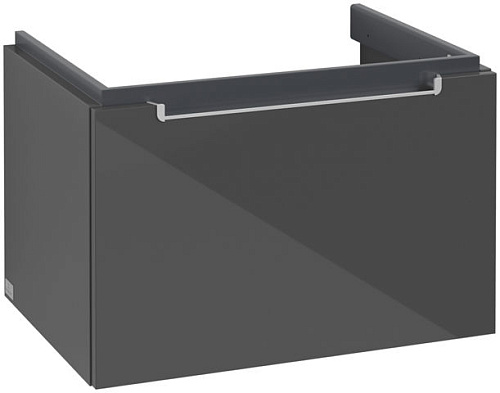 Villeroy & Boch A68800FP Subway 2.0 Тумба под раковину 64х45 см, серый глянцевый (Glossy Grey)