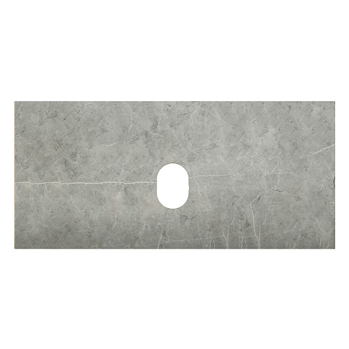BelBagno KEP-100-MGL-W0 Marmo Столешница 100 см из керамогранита, Grigio Lucido (серый глянец) купить  в интернет-магазине Сквирел