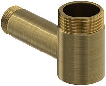 Сунержа 051-1506-0112 Уголок переходной н/ж G 1" нар.р. / G 1/2" нар.р. удл. L-60 мм, состаренная латунь