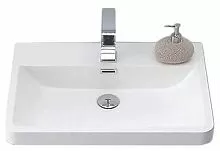 BelBagno PIR-650-LVB Piramide Раковина из искусственного мрамора 65х52 см, белая