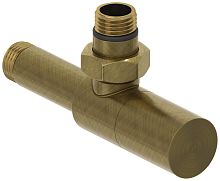 Сунержа 05-1400-1212 Вентиль угловой, (цилиндр) G 1/2" НР х G 1/2" НР, состаренная бронза