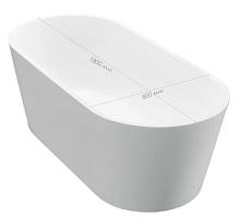 Сет № 1851 BB71-1800-W0, Ванна отдельностоящая акриловая (Белый)