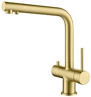 Timo 2396/17F Saona Смеситель для кухни, с подключением фильтра, золото матовое