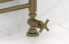 Сунержа 05-1409-1234 Вентиль прямой, (крест) G 1/2" НР х G 3/4" НГ, состаренная бронза