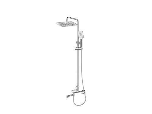 BelBagno ACQUA-VSCM-CRM Acqua Душевая система с изливом, хром