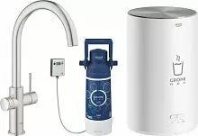 Grohe 30083DC1 Red II Duo Смеситель для мойки, суперсталь