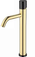 Boheme 122-GB Stick Смеситель для умывальника, высокий, золото/черный