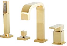 Migliore 25392 Kvant Gold Смеситель на борт ванны монокомандный, с девиатором, золото