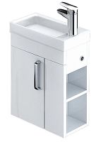 IDDIS, TOR40WRi95 Torr Тумба подвесная, 40х21 см, полки справа, белый