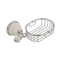 Migliore 17502 Olivia Решетка-корзинка настенная, белый/хром