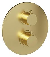 Paini 78PJ690TH Cox Смеситель для душа, встраиваемый с термостатом, брашированное золото PVD