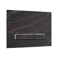 KKPol 350/PPK/411-00-03 Vitrum Grande V1 Смывная клавиша для инсталляции, Quartz, Noir Desire