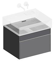 Kerama Marazzi LOG.60.2/ST Logica Тумба под раковину подвесная 60х46 см, стальной серый