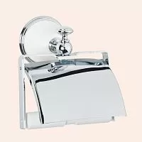 TW Harmony TWHA219bi/cr 219, держатель для т/б с крышкой, цвет держателя: белый/хром, купить  в интернет-магазине Сквирел