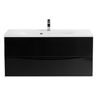 BelBagno MARINO-1100-2C-SO-NL-P База под раковину 110х45 см, подвесная, Nero Lucido (черный глянец)
