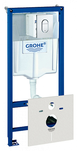 Grohe 38929000 Rapid SL Система инсталляций 4 в 1 в сборе, для подвесного унитаза