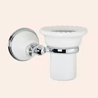 TW Harmony TWHA109bi/cr 109, подвесной cтакан, керамический (белый), цвет держателя: белый/хром, купить  в интернет-магазине Сквирел