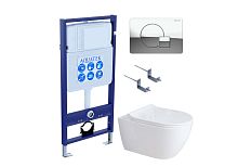 Aquatek Поларис SET AQUATEK ПОЛАРИС-01-067 4в1 Комплект: Унитаз, Инсталляция, Кнопка смыва