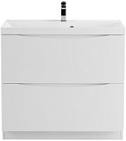 BelBagno MARINO-900-2C-PIA-BL-P База под раковину 90х45 см, напольная, Bianco Lucido (белый глянец)