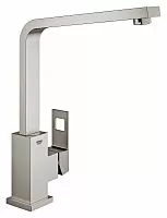 Grohe 31255DC0 Eurocube Смеситель для мойки, поворотный излив, суперсталь