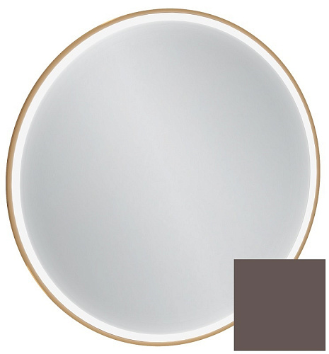 Jacob Delafon EB1289-S32 ODEON RIVE GAUCHE Зеркало 70 см, с подсветкой, рама светло-коричневый сатин купить  в интернет-магазине Сквирел