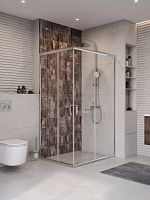 BelBagno Unique UNIQUE-AH-2-100/115-75/90-M-Cr Душевой уголок