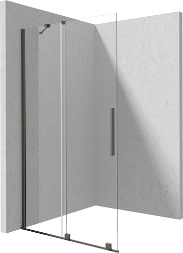 Deante KTJ_D30R Prizma Душевое ограждение раздвижное 100х195 см WALK-IN, Titanium (титан)