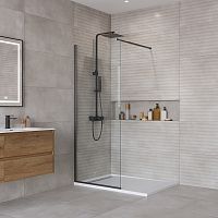 BelBagno Kraft KRAFT-L-1-80-C-NERO Душевая перегородка