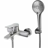 Lemark LM3714GM Bronx Смеситель для ванны, графит