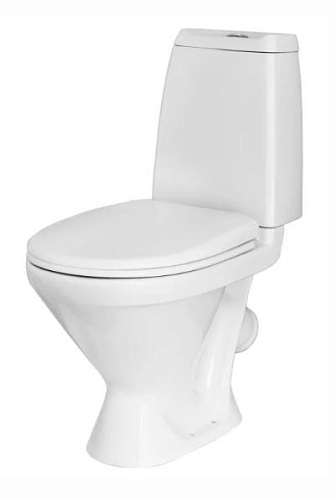Sanita WC.CC/Kama/1-P/WHT.G/S1 Кама Стандарт Унитаз-компакт напольный 35х65 см, с сиденьем, белый S1