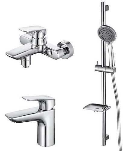 Aquatek AQ1030CR Вега Комплект для ванной Set 3 в 1 (AQ1010CR + AQ1040CR + AQ2011CR), хром Aquatek AQ1030CR Вега Комплект для ванной Set 3 в 1 (AQ1010CR + AQ1040CR + AQ2011CR), хром