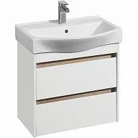 Aquaton 1A2488K0NT010 Нортон Тумба с раковиной65, белый глянец купить  в интернет-магазине Сквирел