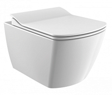 Сет № 1787 EG321-11CB00E-0000_Creavit Elegant Унитаз подвесной безободковый+KC1103.01.0000E_Creavit Elegant Сиденье с крышкой с микролифтом