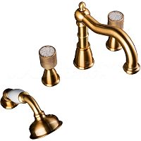 Boheme 391-Royal/CRST Royal Cristal Смеситель на борт ванны, врезной, бронза