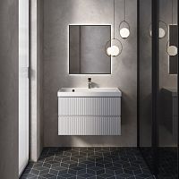 AQUAme  AQM900180WH Тумба под раковину, подвесная