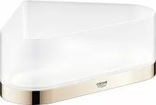 Grohe 41038BE0 Selection Полочка для душа, угловая с держателем, никель глянец купить  в интернет-магазине Сквирел
