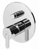 Cezares LEAF-VDIM-L-01 Встраиваемый однорычажный смеситель с переключателем на 2 выхода, исполнение Хром