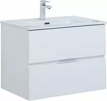 Aquanet 00303909 Алвита New Тумба под раковину, подвесная, 70х46 см, белая купить  в интернет-магазине Сквирел