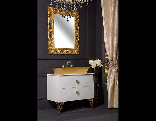 Зеркало 75x95 Armadi Art Neoart 515 золото купить  в интернет-магазине Сквирел