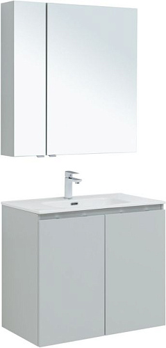 Aquanet 00274210 Алвита New Комплект мебели для ванной комнаты, серый купить  в интернет-магазине Сквирел