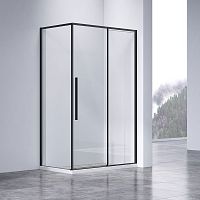 Vincea VSR-4SN8011CLB Slim-N Душевой уголок 110х80 см, профиль черный/стекло прозрачное