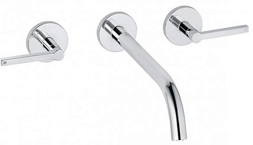 KLUDI 201460515 NOVA FONTE Puristic Смеситель для умывальника настенный, хром KLUDI 201460515 NOVA FONTE Puristic Смеситель для умывальника настенный, хром