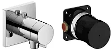 Keuco 59554010022 IXMO_solo Комплект: смеситель с термостатом с выводом для шланга, встраиваемая часть, хром Keuco 59554010022 IXMO_solo Комплект: смеситель с термостатом с выводом для шланга, встраиваемая часть, хром