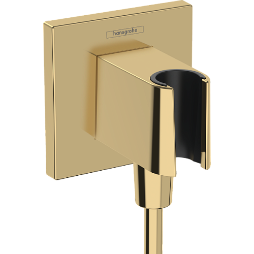 Hansgrohe 26889990 FixFit E Держатель душа полированное золото Hansgrohe 26889990 FixFit E Держатель душа полированное золото