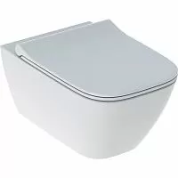 Geberit 500.685.01.1 Smyle Square Унитаз подвесной 35х54 см, безободковый Rimfree®, с сиденьем SoftClose, белый