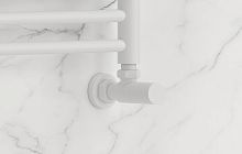 Сунержа 30-1400-1234 Вентиль угловой, (цилиндр) G 1/2" НР х G 3/4" НГ, матовый белый